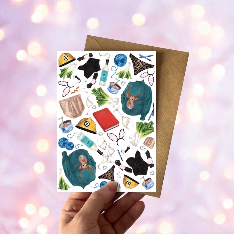 Bridget Jones Birthday Card - 90s Rom Com Greetings Card