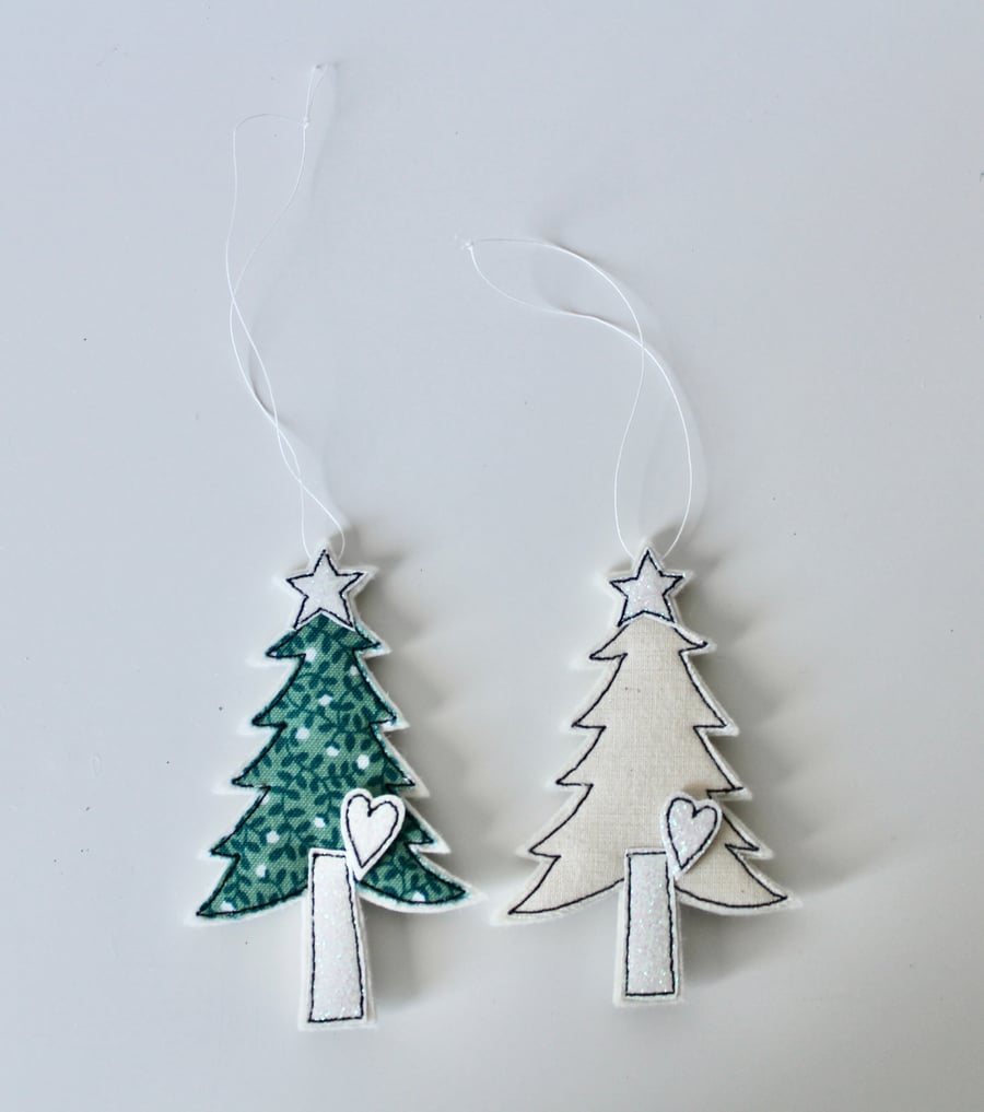 'Two Little Trees' - Hanging Decoration