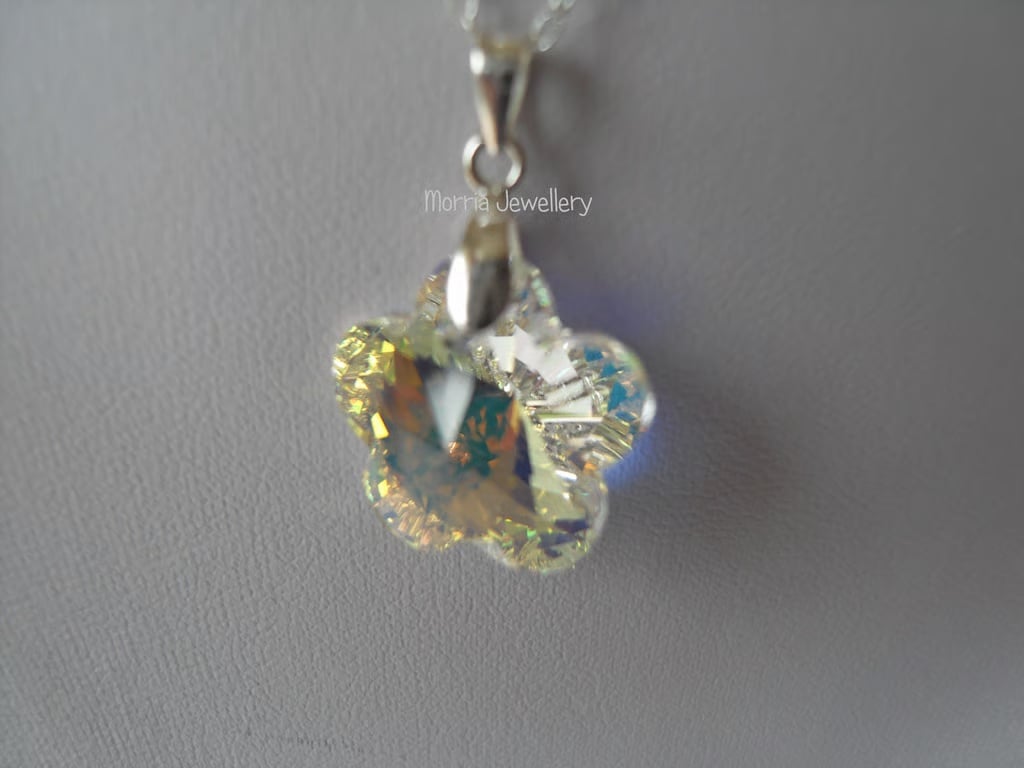 Crystal Flower Pendant