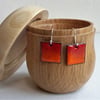 Enamelled ‘lava’ earrings 019