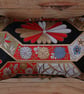 Silk Brocade Cushion Japanese Kimono Obi Chrysanthemum