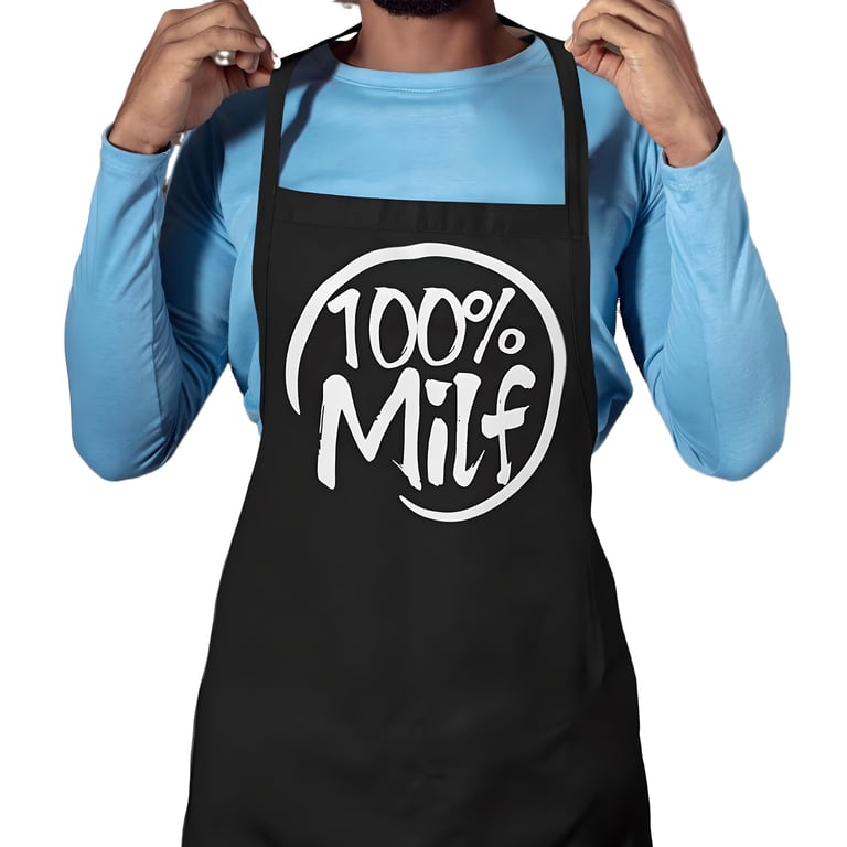 100% MILF Apron Funny Mum Mothersday Apron Gift