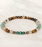 Prosperity Gemstone Bracelet - Tiger Eye, Citrine, Malachite, Aventurine, Pyrite - Image 1