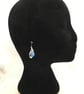 Handcrafted Drop Earrings in Blue - Image 4