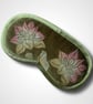 Lotus Flower Eye Mask in Olive Velvet 