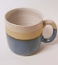 Mug Wheel thrown Elf blue ceramic.. - Image 1