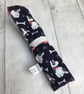 Travel cutlery roll with cutlery - navy and red dog lovers design. - Image 4