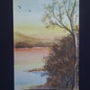 autumn sunset aceo by Gweddusart