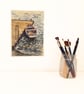 Boat on Cornish Lake Original Watercolour Painting Mounted - Image 4