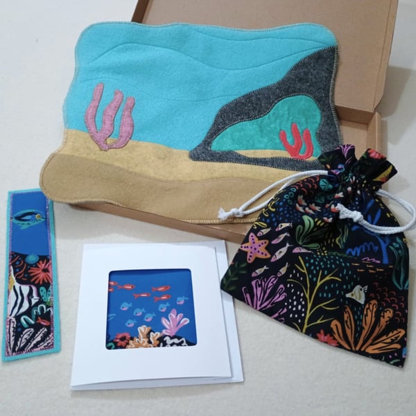 Toy gift set for child - under the sea and ocean islands themes