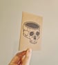 Mindless Skull Lino Printed Pocket Notebook - Image 5