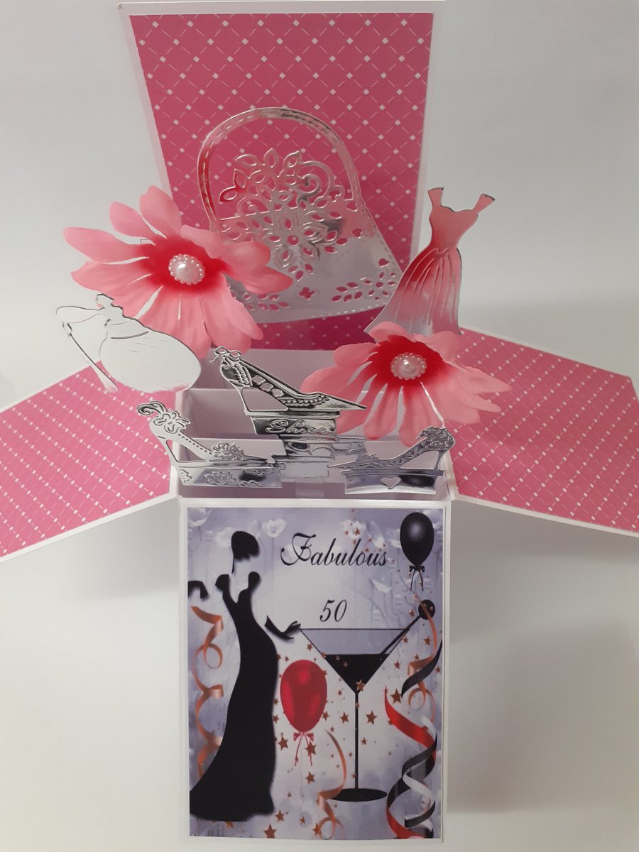 Ladies 50th Birthday Card