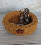 Crochet container, storage pot, desk tidy, key tray, recycled - Image 1