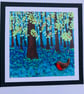 Robin in the Bluebell Wood Blank Card - Image 3