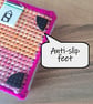 Small tray for small desk items - watercolour pattern with magenta edging - Image 4