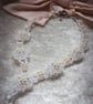 Lacy crystal colour necklace 