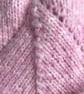 Pretty pink baby hat with peak - Image 2