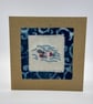 Embroidered Swimming Fish Greetings Card - Birthday Card - Blank Card - Image 2