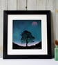 Dusk At Sycamore Gap Fine Art Print - Image 2