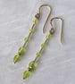 Peridot and Sterling Silver Earrings - Image 1