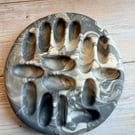 Handcrafted Jesmonite Ring Holder — Marbled Elegance in Every Detail