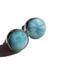 Larimar Studs Earrings Sterling Silver Jewellery Gift 12mm Round Rare Gemstone - Image 2
