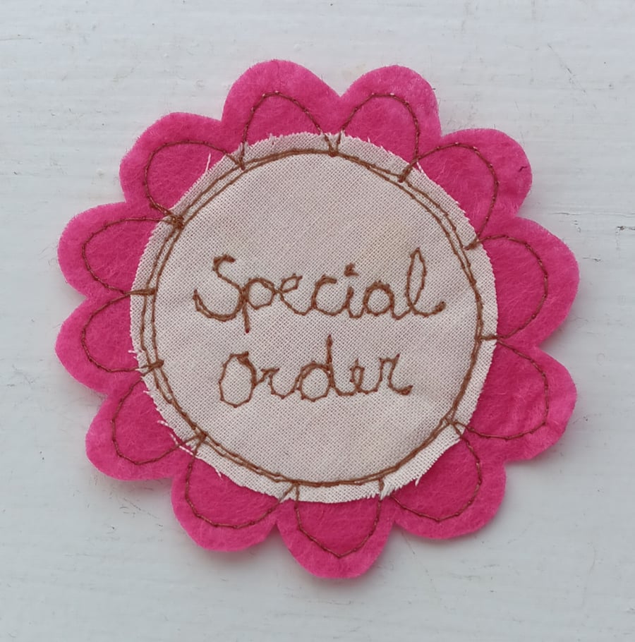 Special order for Sacha