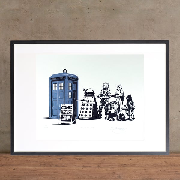 Dr Who, Star Wars, Convention Hand Pulled Special Edition Screen Print