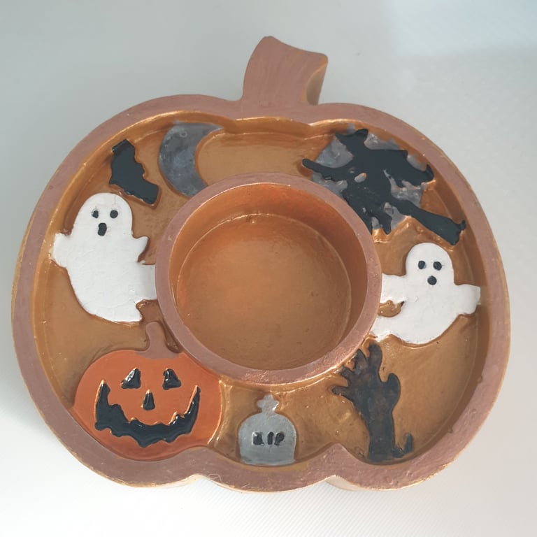 Pumpkin t light holder