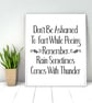Bathroom quote print, Funny bathroom wall sign, Bathroom wall decor - Image 1