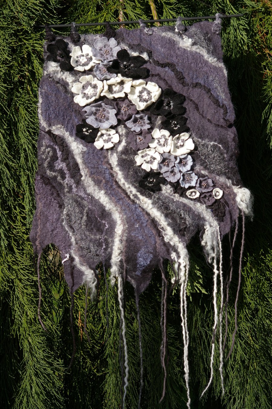 Handmade Felted Wool Wall Panel
