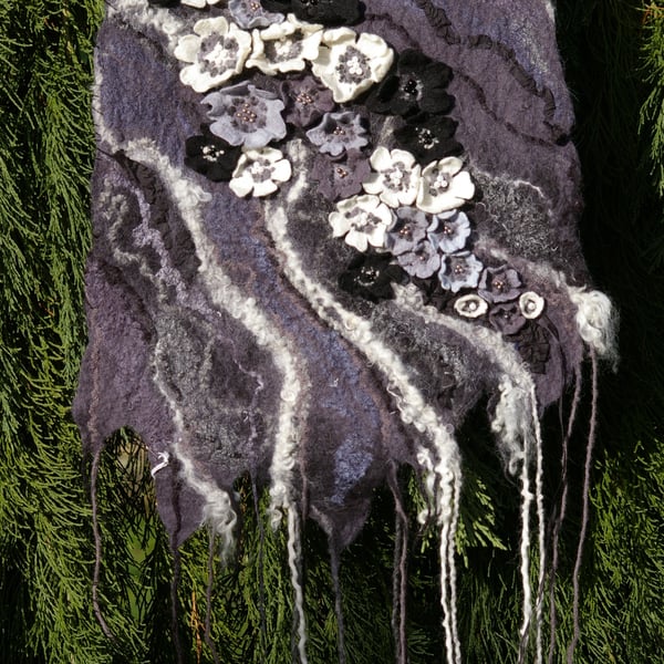 Handmade Felted Wool Wall Panel