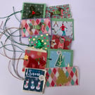 10 original handmade Christmas gift tags