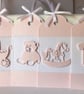 Handmade Pearl shimmer baby gift tags set of 4 or 8 tags - Image 4