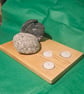 Handcrafted wooden centrepiece 