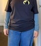 Dark Grey Cat Moon T Shirt with CEC Bovril Design Super Limited Edition