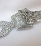 Fish brooch, pewter pin. - Image 2