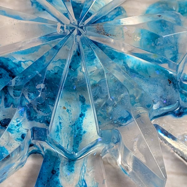 Handmade Resin Snowflake Ornament - Blizzard