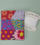 Needle case - bright patchwork pink and lilac - Image 1