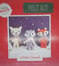 Felt Sewing Kit, Badger Fox & Deer Winter Animals, Crafting Gift - Image 5