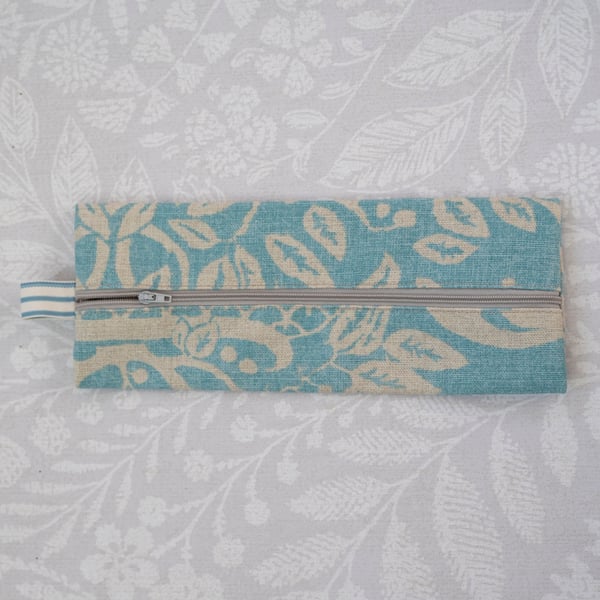 Fully Lined Extra Long Pencil Case Laura Ashley Fabric 