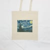Starry Night by Vincent Van Gogh Canvas Tote Bag Famous Vintage Retro Art