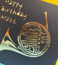 Personalised French Horn Birthday Card - Image 2