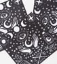 Witch MAGIC Lino print - small - black and white - handmade - Image 2
