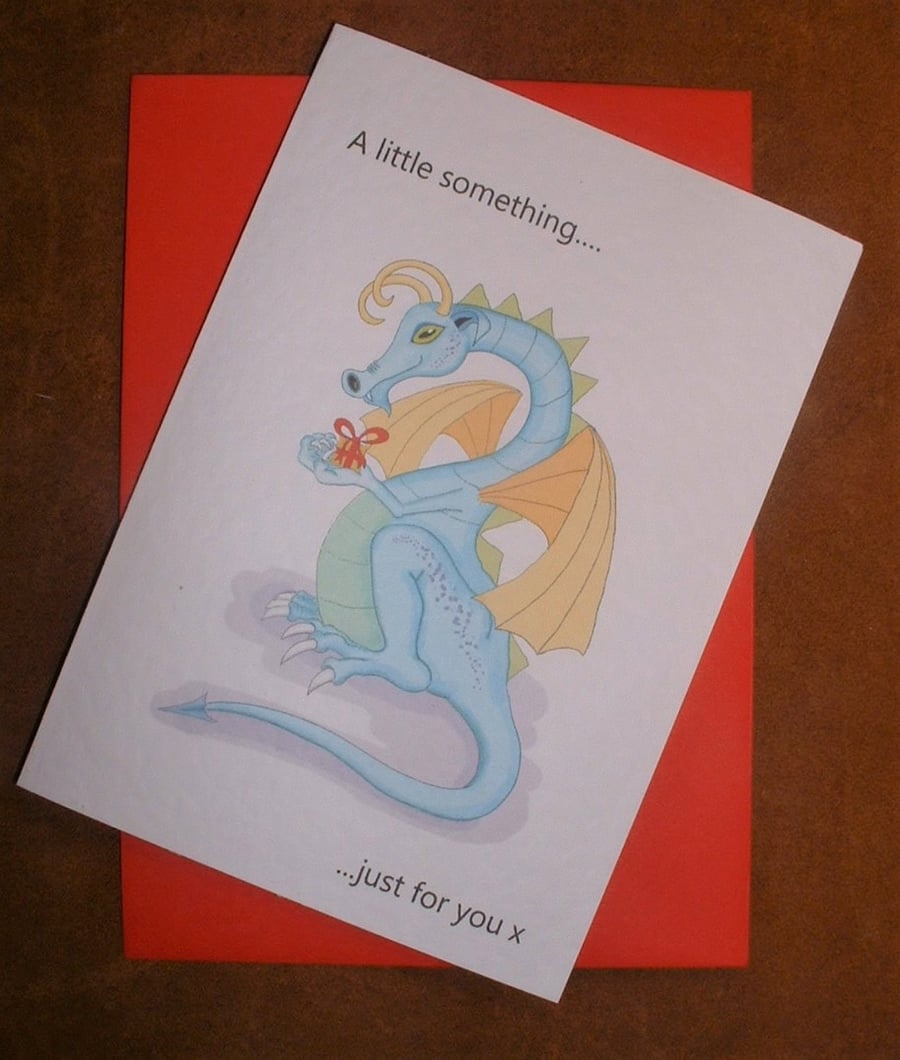 "A Little Something,,,," Greeting Card