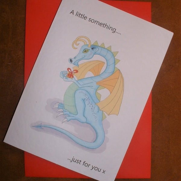 "A Little Something,,,," Greeting Card