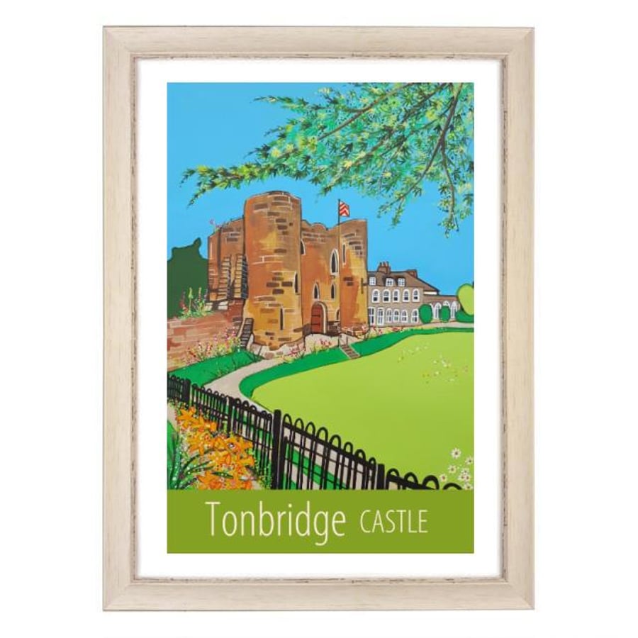Tonbridge Castle - white frame