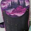 Sling Backpack in Water Resistant Canvas and Cork