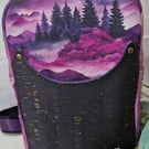 Sling Backpack in Water Resistant Canvas and Cork