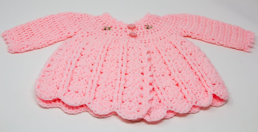 Baby Coat in Pretty Pink